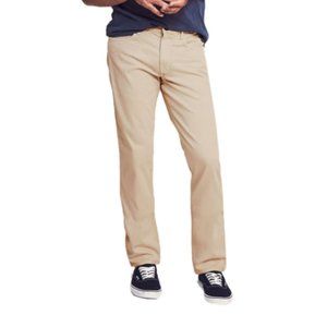 Faherty Comfort Twill Straight Leg Khaki Pants